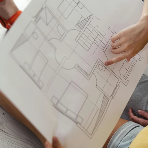 Plan technique 2D détaillé pour construction